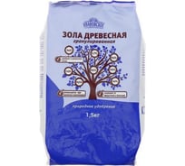 Природное удобрение Зола древесная Фермерское Хозяйство Ивановское гранулированная 1,5кг 4603725849907