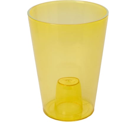 Кашпо для орхидей GARDENPLAST КРОКУС высота 170мм, желтый 4814132001493 PS62000