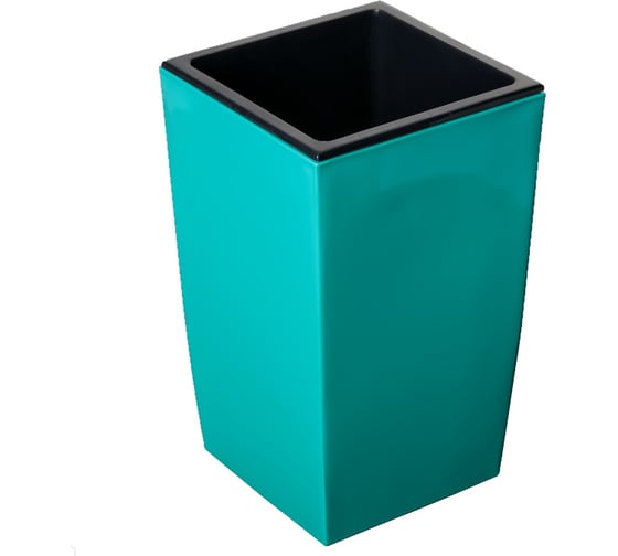Кашпо для цветов со вставкой GARDENPLAST ЖАСМИН бирюза 4814132001394 65002 1