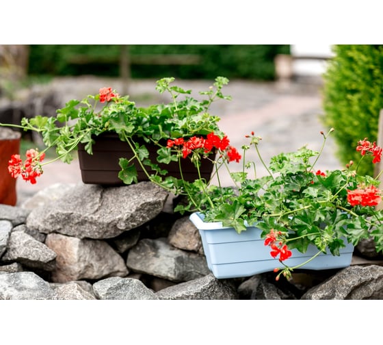 Балконный ящик GARDENPLAST №1 l=400 мм, h=140 мм, светло-голубой 4814132002131 80008