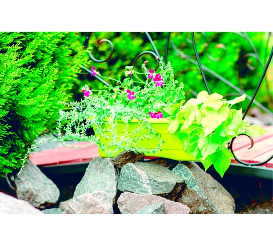 Балконный ящик GARDENPLAST №2 l=480 мм, h=170 мм, оливковый 4814132003084 00018