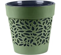 Кашпо bmc Блоссом d245 мм, h245 мм, 8 л, оливка/антрацит КШ-0508 071501