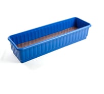 Ящик для цветов с дренажной решетки Радиан 4607168310765син