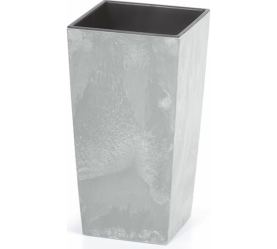 Кашпо для цветов Prosperplast URBI SQUARE BETON 11 и 26.6 л, бетон DURS265E-422U