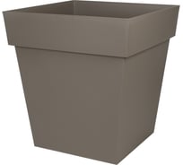 Горшок цветочный EDA TOSCANE, квадратный 49,5x49,5x52,5 см., Объем 87л. (Полипропилен PP) / POT TOSCANE CARRE 50 CM 013648 BR.T