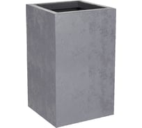 Горшок цветочный EDA BASALT'UP, квадратный, 29,5x29,5x49,5 см, объем 36л, полипропилен PP / CARRE HAUT BASALT'UP 013718 G.BT