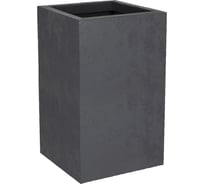 Горшок цветочный EDA BASALT'UP, квадратный, 29,5x29,5x49,5 см, объем 36л, полипропилен PP / CARRE HAUT BASALT'UP 013718 G.ANT