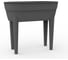 Горшок на ножках EDA OSAKA, для рассады, овальный, 48 литров, полипропилен PP / JARDINIERE HAUTE OSAKA 013587 G.ANT 1