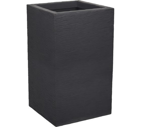 Горшок цветочный EDA GRAPHIT'UP, квадратный, 29,5x29,5x49,5 см, объем 36л, полипропилен PP / CARRE HAUT GRAPHIT'UP 013717 G.ANT