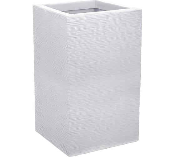 Горшок цветочный EDA GRAPHIT'UP, квадратный, 29,5x29,5x49,5 см, объем 36л, полипропилен PP / CARRE HAUT GRAPHIT'UP 013717 BL.CER 1