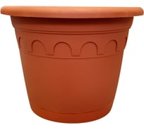 Горшок с поддоном ГазонCity ROMA 19х14 см, 2.4 л, глина 4607192130179