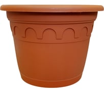 Горшок с поддоном ГазонCity ROMA 23.5х17.8 см, 4.6 л, глина 4607192130230