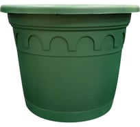 Горшок с поддоном ГазонCity ROMA 25.4х19.4 см, 5.9 л, зеленая сосна 4607192130278