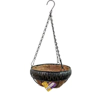 Кашпо для цветов Добросад "Коковита" 1.2 л, с кокосовым волокном, подвесное, d=20 см P124 455-673