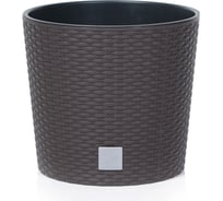 Кашпо для цветов Prosperplast RATO ROUND венге, 2 предмета, 35 л и 37.65 л DRTUS400L-440U