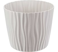 Кашпо IDEA ВОЛНА D200 мм, 4 л, с вкладышем М 3189 кремовый