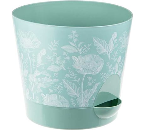 Кашпо IDEA НИКА ДЕКО D180 мм, 2.7 л, с прикорневым поливом М 3078 маки