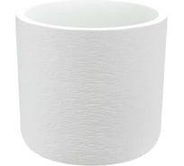 Кашпо IDEA СЛАНЕЦ D280 мм, 9.5 л, с вставкой М 3200 белый