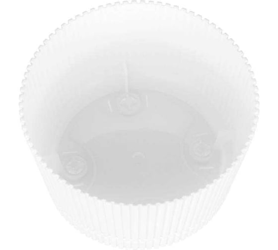 Кашпо IDEA СТРИП D140 мм, 1.3 л, с подставкой М 3246 белый