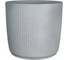 Кашпо пластик SCHEURICH LINETTO Stony Grey d386мм, h353мм, 35л, серый камень 071789 1