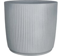Кашпо пластик SCHEURICH LINETTO Stony Grey d466мм, h426мм, 62л, серый камень 071790