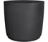 Кашпо пластик SCHEURICH LINETTO Stony Grey d466мм, h426мм, 62л, черный камень 071793 1