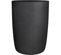 Кашпо высокий пластик SCHEURICH LINETTO HIGH Stony Grey d386мм, h539мм, 50л, черный камень 071795