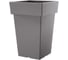Кашпо Prosperplast DLOFQ200 405U квадрат высокий Lofly Square Low d193 мм, L193 мм, h29 см, 7 л серый без поддона 071833 1