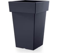 Кашпо Prosperplast DLOFQ200 S433 квадрат высокий Lofly Square Low d193 мм, L193 мм, h29 см, 7 л антрацит без поддона 071834