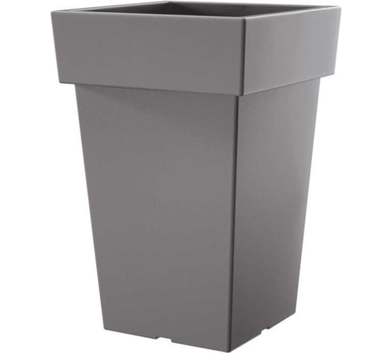 Кашпо Prosperplast DLOFQ300 405U квадрат высокий Lofly Square Low d29 см, L29 см, h44 см, 24 л серый 071837 1