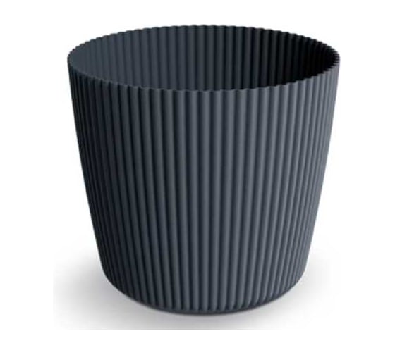 Кашпо Prosperplast DMI150 S433 Milly Round d146 мм, h13 см, 1700 мл антрацит 071871