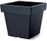Кашпо Prosperplast DLOFL240 S433 Lofly Square Low квадрат, d234мм, L234мм, h22см, 8л, антрацит, без поддона 071830 1