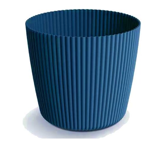 Кашпо Prosperplast DMI170 309U Milly Round, d17см, h15см, 2700мл, синий 071874 1