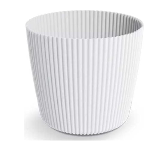 Кашпо Prosperplast DMI200 S449 Milly Round, d20см, h173мм, 4л, белый 071888 1