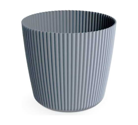 Кашпо Prosperplast DMI240 443U Milly Round, d236мм, h208мм, 7л, светло-серый 071891