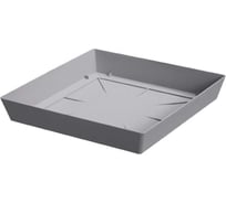 Поддон Prosperplast Lofly Square PPLFQ245 405U квадратный, 245х245 мм, серый 071843