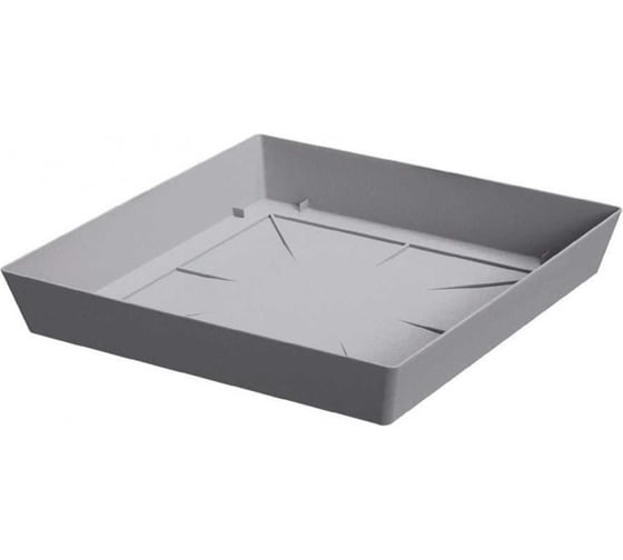 Поддон Prosperplast Lofly Square PPLFQ200 405U квадратный, 200х200 мм, серый 071841 1