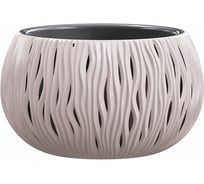 Кашпо Prosperplast SANDY BOWL 23.8 см, со вставкой, мокко DSK240 7529