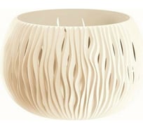 Кашпо Prosperplast SANDY BOWL 23.8 см, со вставкой, крем DSK240 728