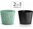 Кашпо Prosperplast SANDY ROUND 26.5 см, со вставкой, мятное DSR260 623 2