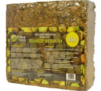 Кокосовые чипсы FIBRE FAMILY в блоках, 45 л, в индивидуальной упаковке FF/CC-4,5/B-L