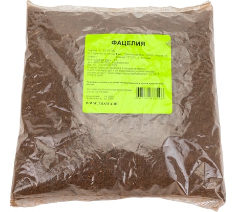 Семена Здоровый Сад Фацелия, 1 кг 4607160333106