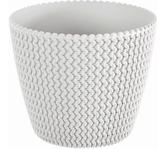 Кашпо Prosperplast SPLOFY 21.8 см, белое DSP220 449 1