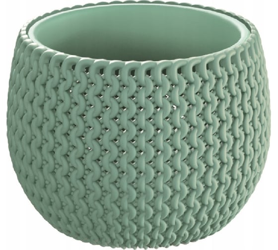 Кашпо Prosperplast SPLOFY BOWL 18 см, со вставкой, мятное DKSP180 623 1