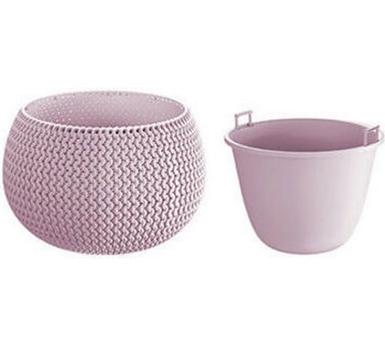 Кашпо Prosperplast SPLOFY BOWL 29 см, со вставкой, малиновое DKSP290 5245