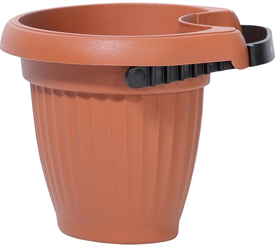 Кашпо с гибким креплением Prosperplast TERRA 28 см, терракот DTRY28 624