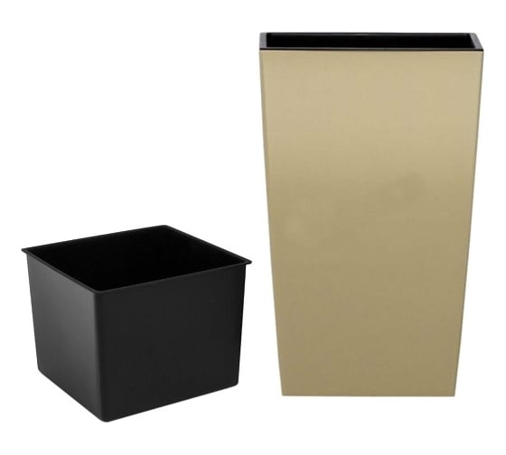 Кашпо Prosperplast URBI SQUARE 32.5 см, с контейнером, мокко DURS325 7529