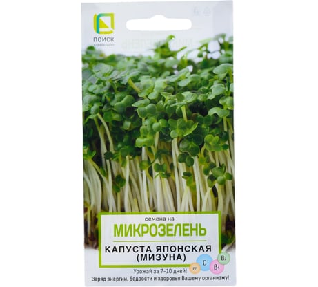 Семена Поиск Капуста японская (мизуна) 5 г 4601887379485
