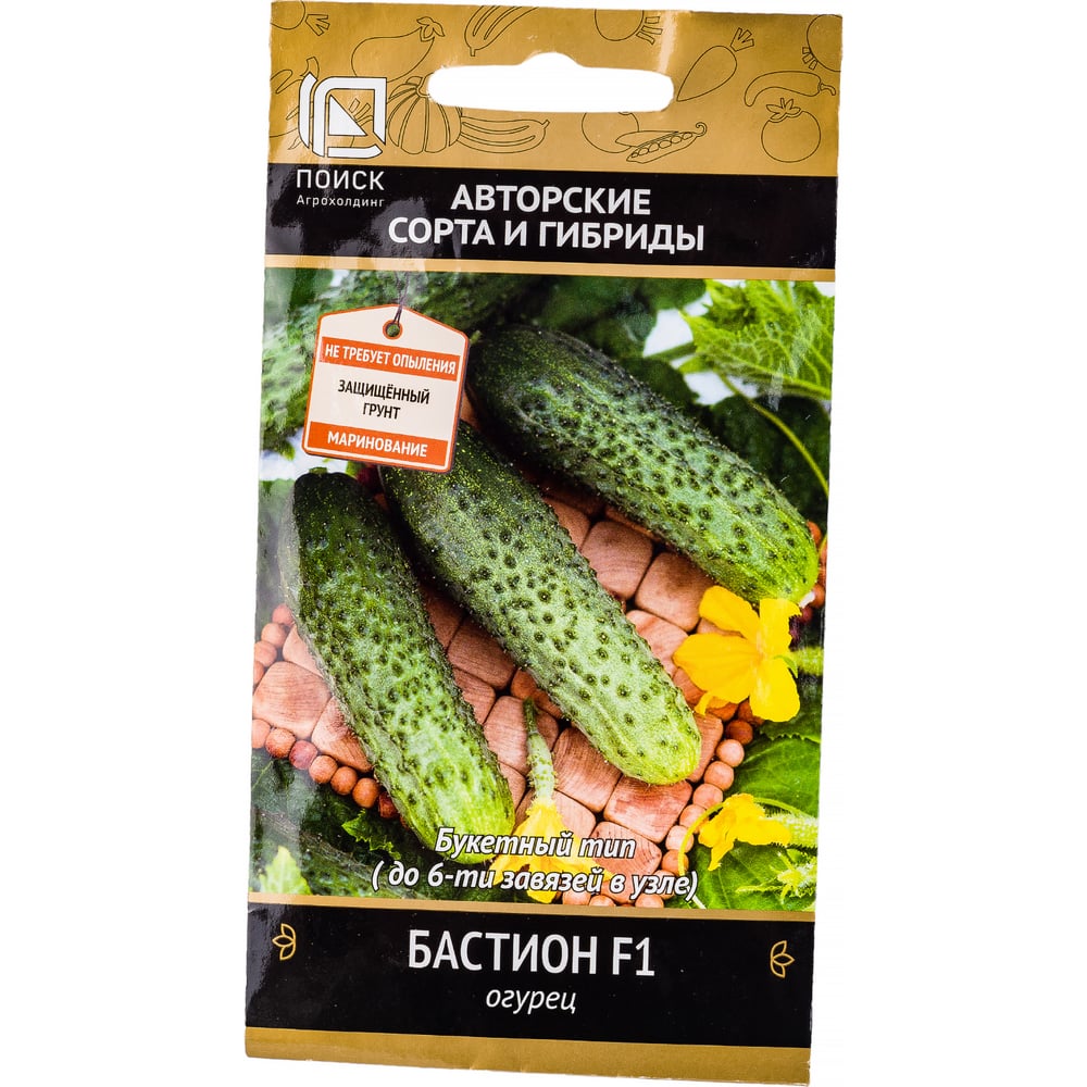 Семена Поиск Огурец Бастион F1 12 шт. 707171 - выгодная цена, отзывы ...