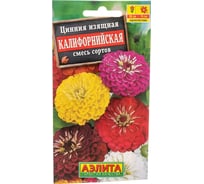 Семена Аэлита Цинния Калифорнийская, смесь окрасок, однолетний, 0.5 г 4601729000676